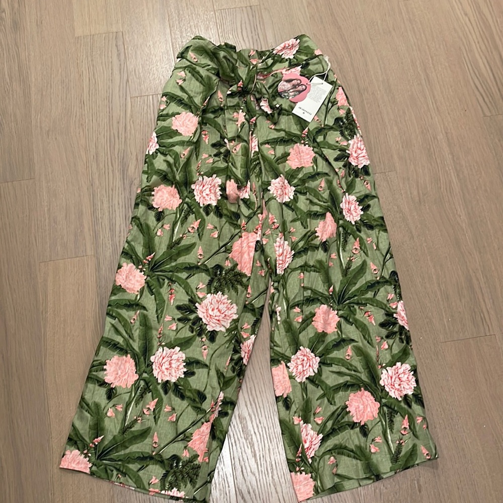 Agua Bendita x Target - women’s peony print pants, size small
